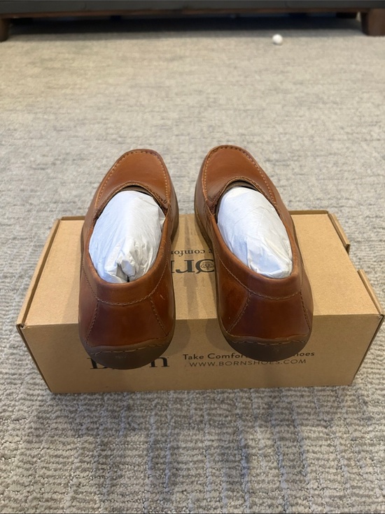 Born Men\'s Caleb Moc Toe Loafer Brown 8.5 main image 4